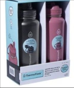 ThermoFlask Insulated Water Bottle 2-Pack