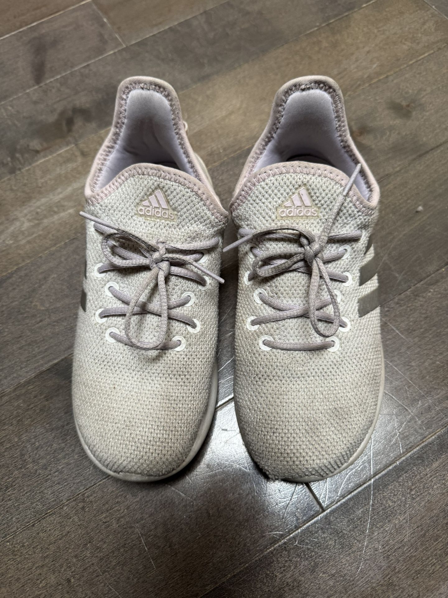 Girls adidas Cloudfoam Pure Kids' Lifestyle Running Shoes Size 2Y