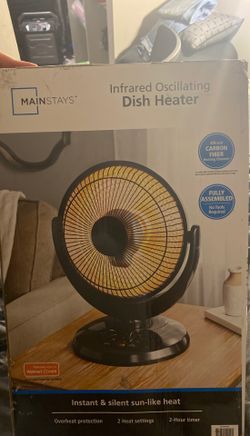 Infared Oscillating Dish Heater-New