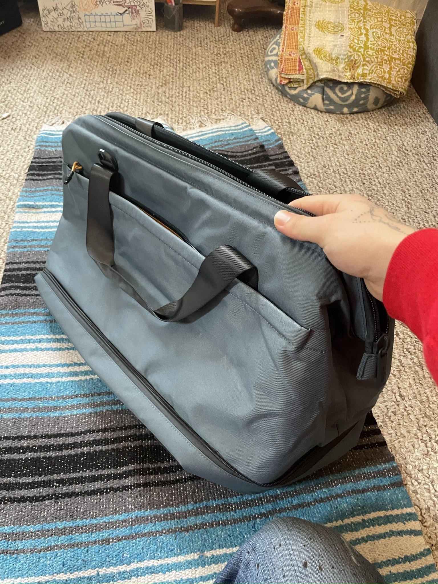 Half day travel luggage blue 