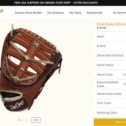 Custom First Base Glove | Baseball & Softball   