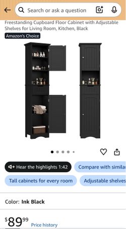 Black Cupboard Cabinet