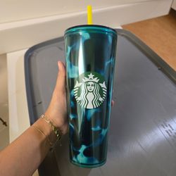 Starbucks Blue Tie-Dye Tumbler Venti 24oz