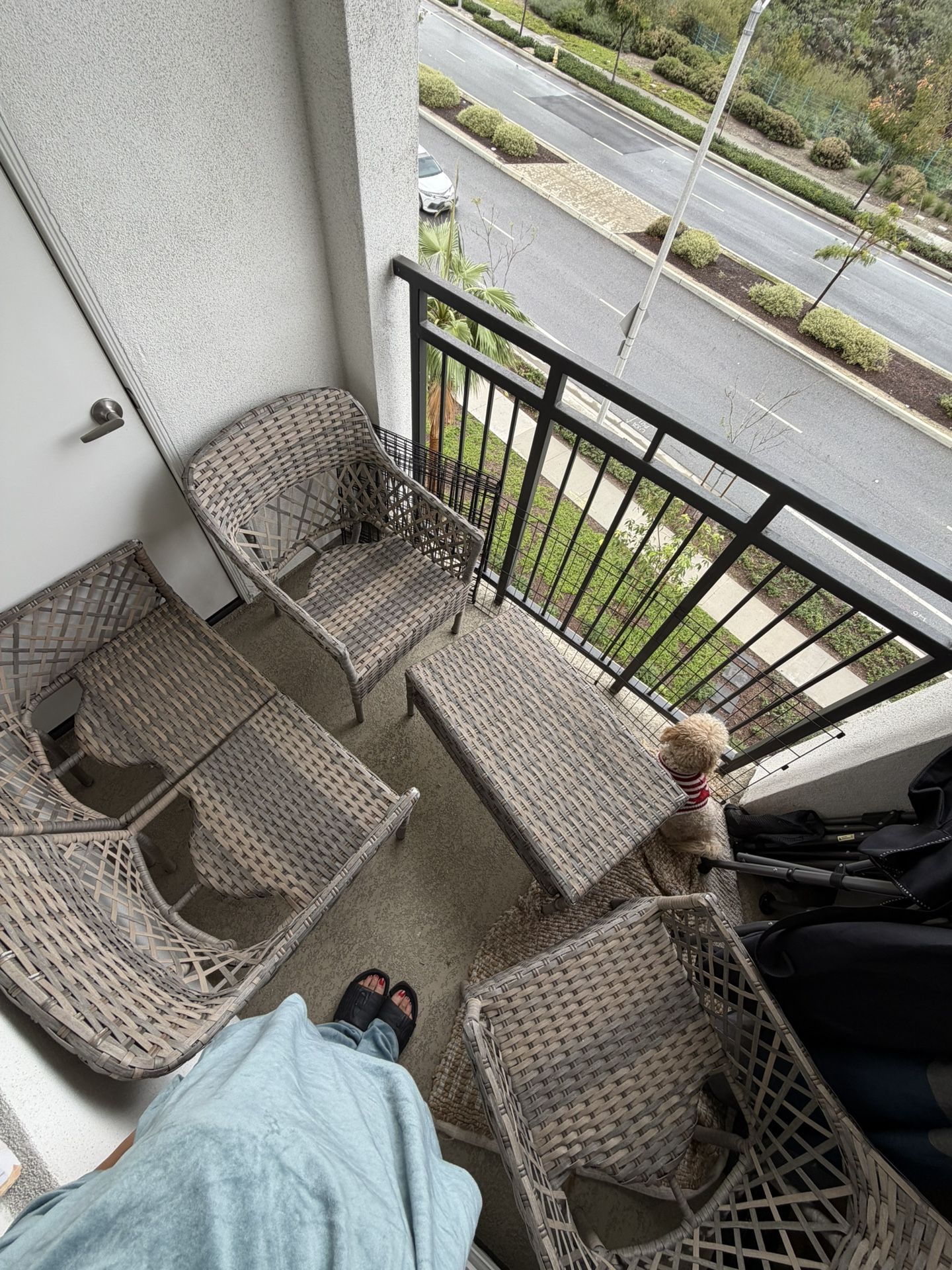 Outdoor Set 5 Pieces With Cushions