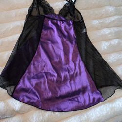 Black and Purple Nightie Set
