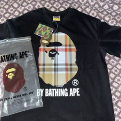 1:1 Bape X Burberry Shirt 