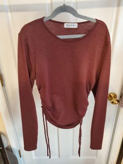Brown Long Sleeve Top Size M Kids Girls