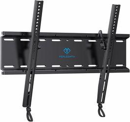 PERLESMITH Tilting TV Wall Mount Bracket Low Profile for Most 23-60 inch LED LCD OLED, Plasma Flat Screen TVs with VESA 400x400mm Weight up to 115lbs,