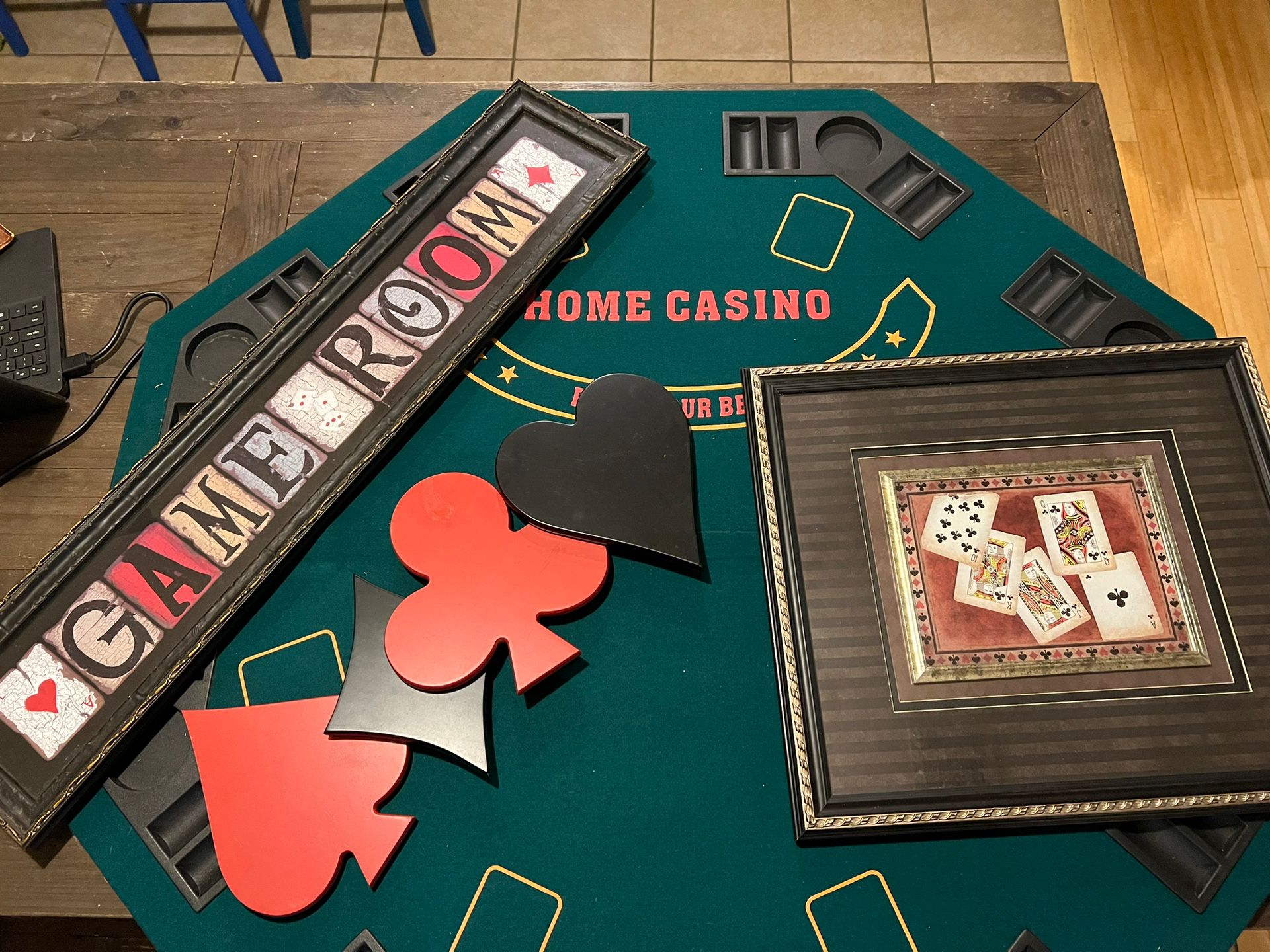 Poker tabletop & Game room Decor