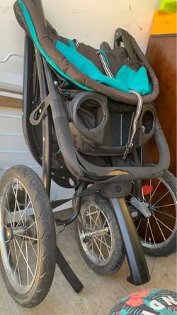 Foldable stroller.