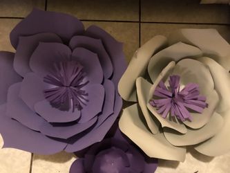 Large paper roses