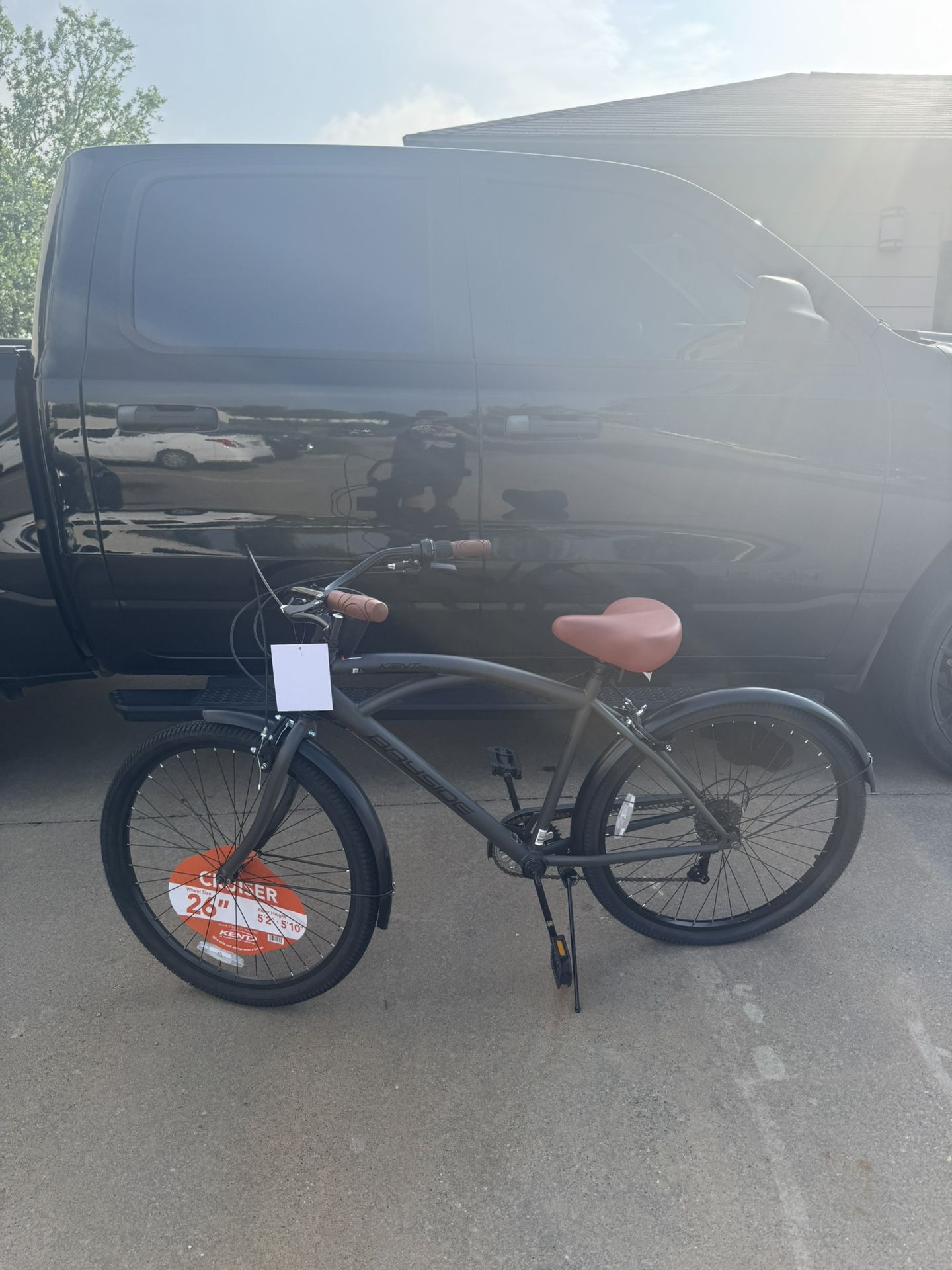 26" Kent Bayside Cruiser Bicycle, Fits Rider 5'2"-5/10", Gray, Adults, Unisex