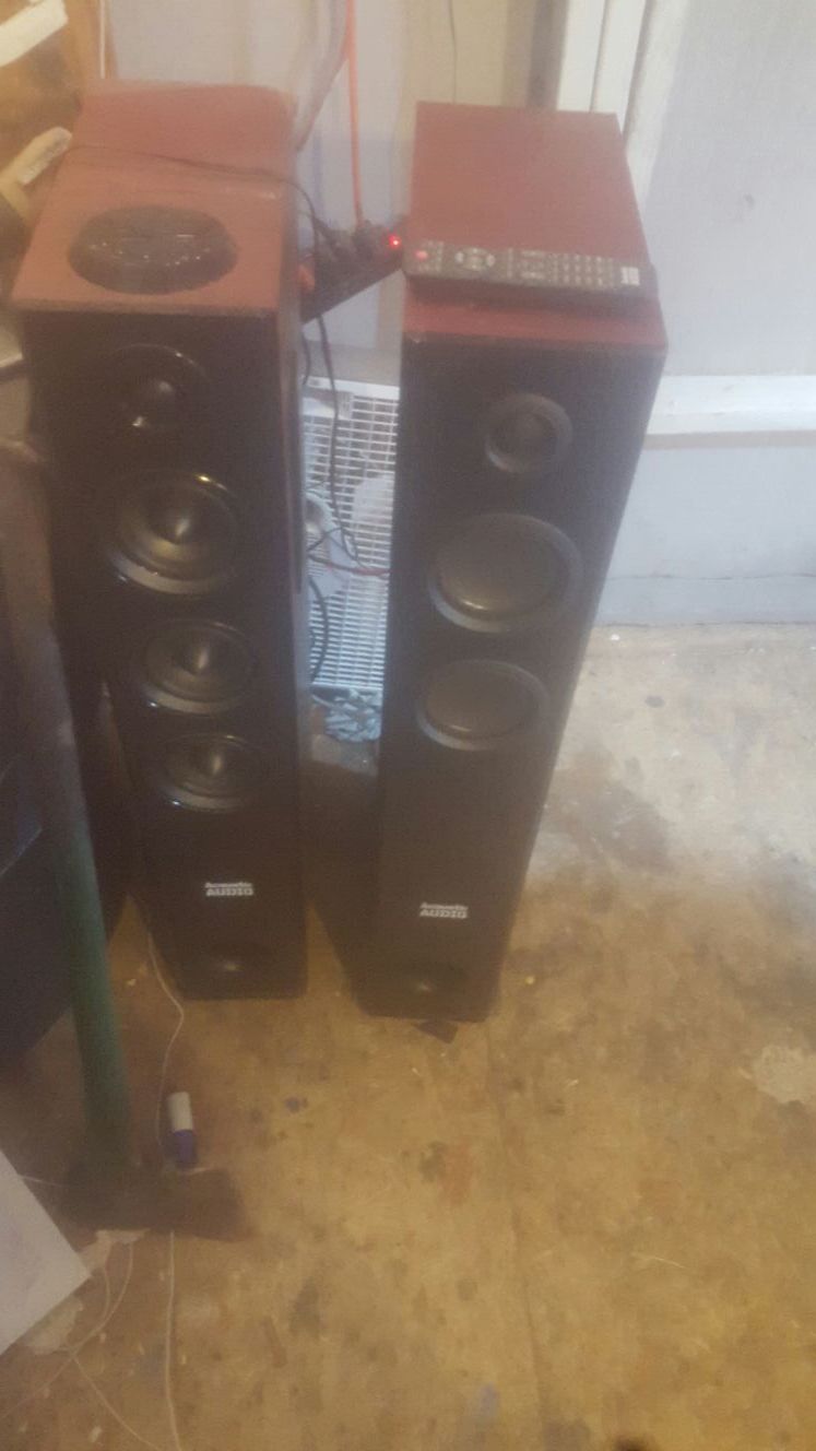 Bluetooth acoustic speakers with remote