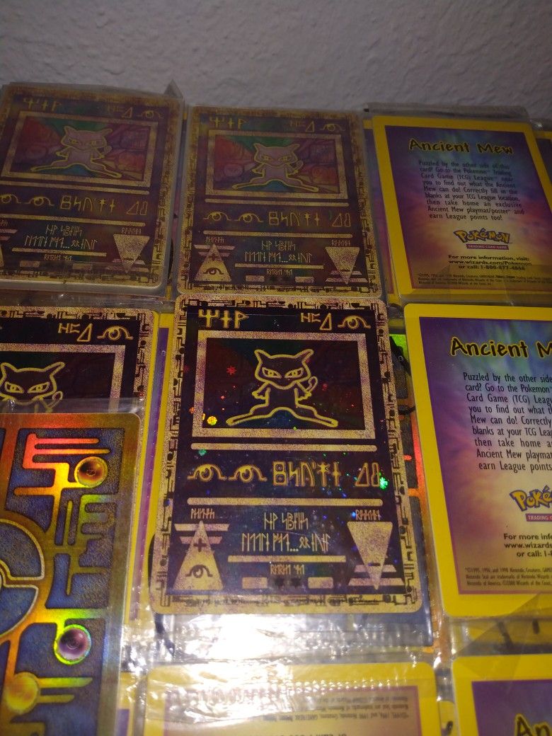 pokemon tcg live promo cards Ancient Mew Pokemon Card Challenge Coin – Southpaw Squid Designs main image 0