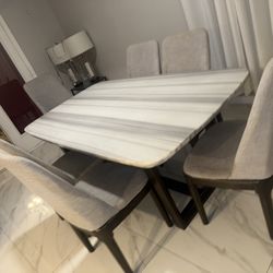 Dining Room Set Marble Tops