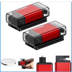 Pack of 2, Car Window Breaker Seatbelt Cutter, 2-in-1 Car Emergency Tool, Underwater Glass Breaker for Traffic Accidents and Family Rescue - Red