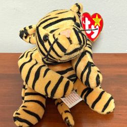 Ty Beanie Babies Stripes The Tiger Plush 1995 Collectible Toy