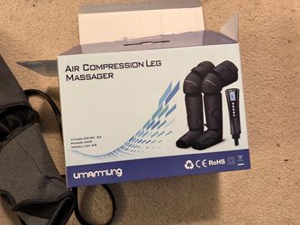 Umamung air compression leg massager with heat