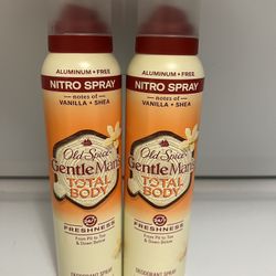 Old Spice Total body deodorant Spray 2 for $15