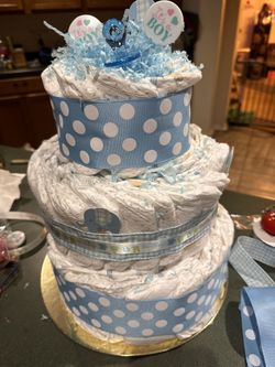 Baby Boy Diaper Cake