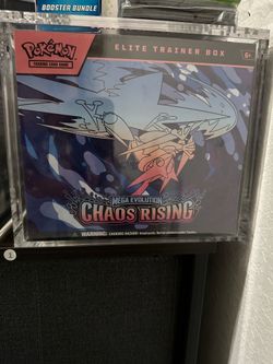 Chaos Rising ETB. $75 each if you buy all 3. $80 for 1. Sell or trade. Pickup. Located Coppell TX.