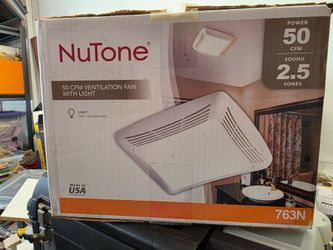 NuTone 763N 50 CFM Ventilation Fan with Light