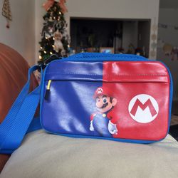 Messenger Case with Removable Shoulder Strap  - Compatible with Nintendo Switch/ Lite/ OLED - Power Pose Mario