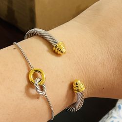 Copy DY Bracelet And Bangle .$65 Each 
