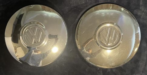 VW Chromed Hub Cap Wheel Rim Center Caps