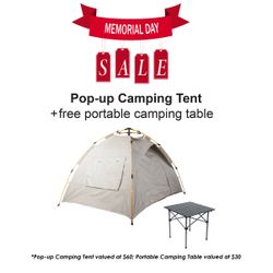 Pop-up Tent, $60 - Buy 1, Get Free Portable Table
