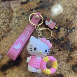 Hello Kitty Charm Keychain 