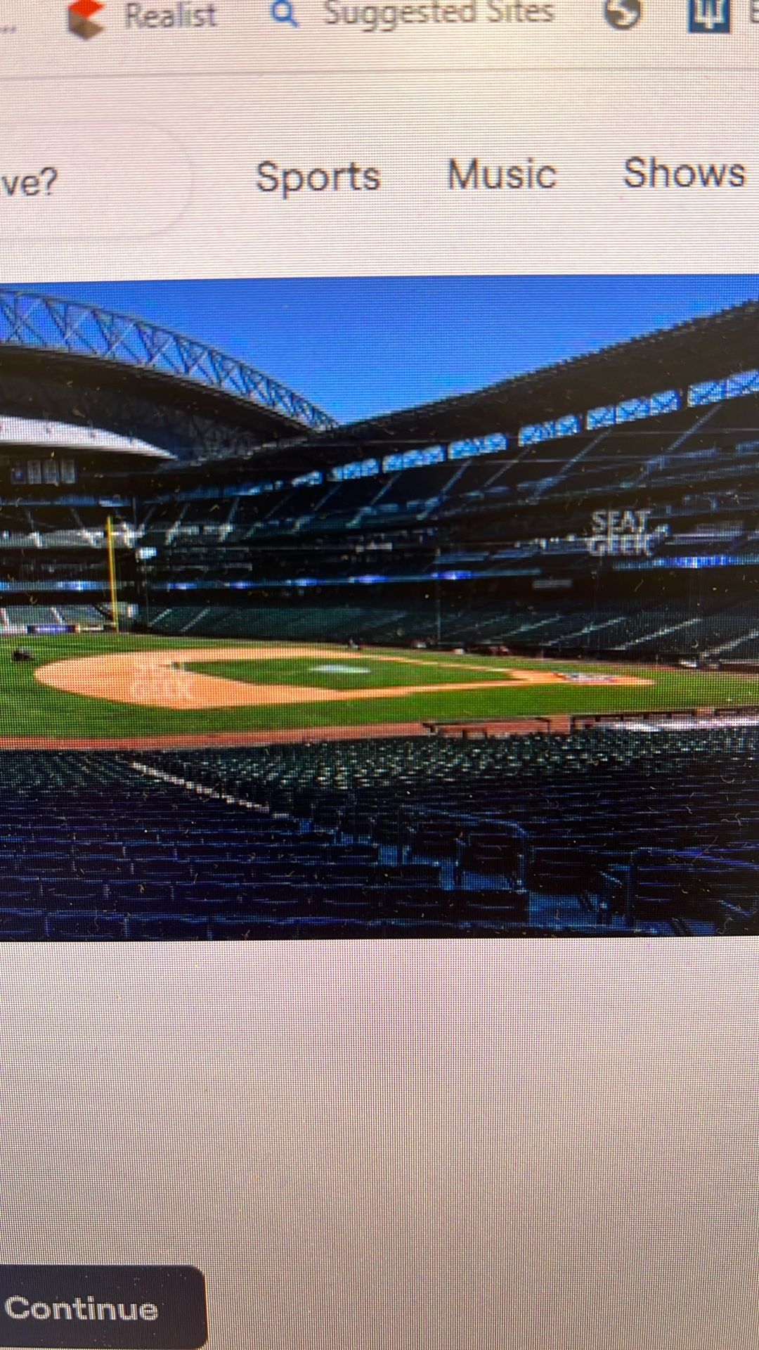 (2) MARINER GAME 3 PLAYOFF - Sec 142 R-37 Seats 1-2 PRICE IS FOR BOTH.