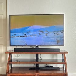 Wood & Glass TV Stand