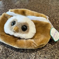 Plush owl fanny pack
