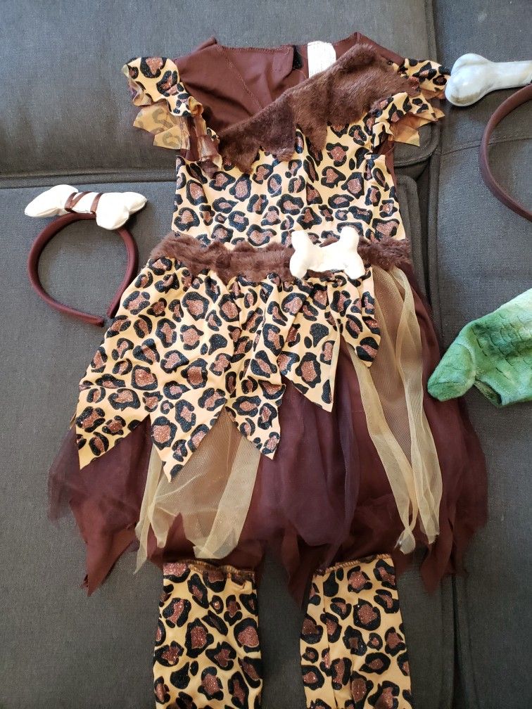 Cave Girl, Cave Mama Halloween Costumes