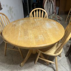 Dining Round Table With Chairs
