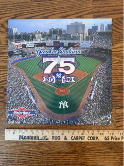 Yankee Stadium 75th Anniversary 1998 MLB Calendar White Rose Jeter Knoblauch