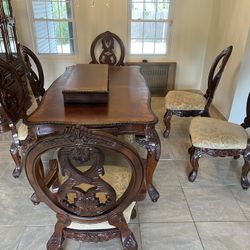 Dining Room Table, 6 Chairs, China Cabinet 