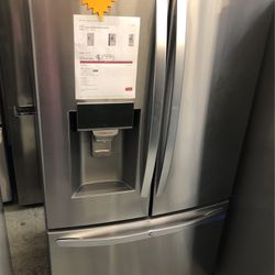 New Lg French door stainless steel refrigerator