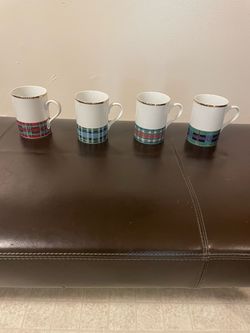 Williams-Sonoma Morrison Tartan Coffee Mugs