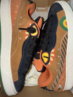 Size 12 PUMA Suede XL DDLM "Caramel Latte/PUMA Black" Men's Shoe