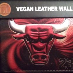  Chicago Bulls Vegan Leather Men Bilfold/ Wallet 