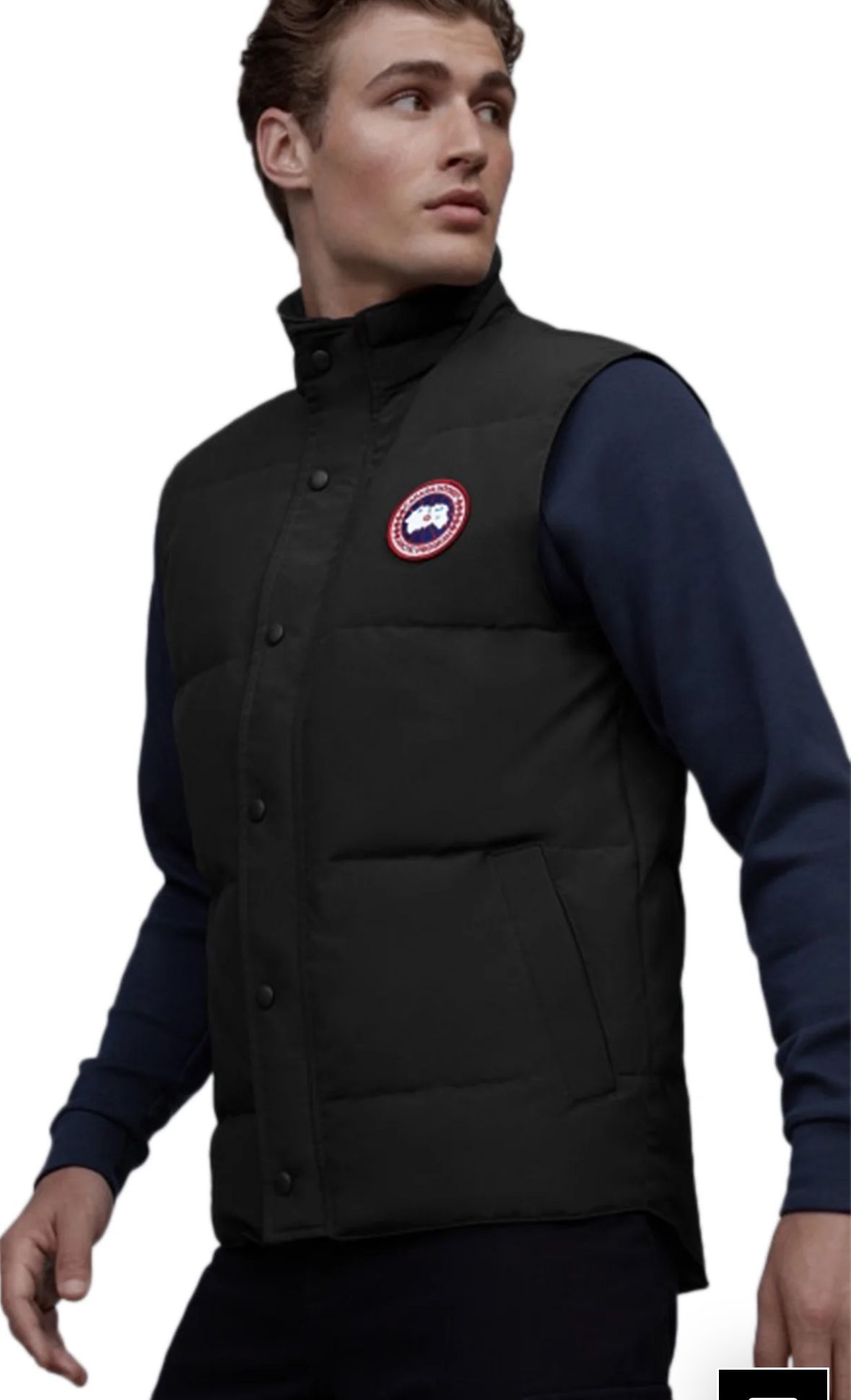 Canada Goose Men's Black Freestyle Crew Vest Size M Style 4151 M