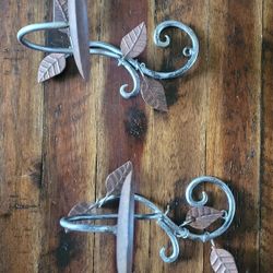 Vintage Wall Art Metal Candle holder (leaves ) Hangable 