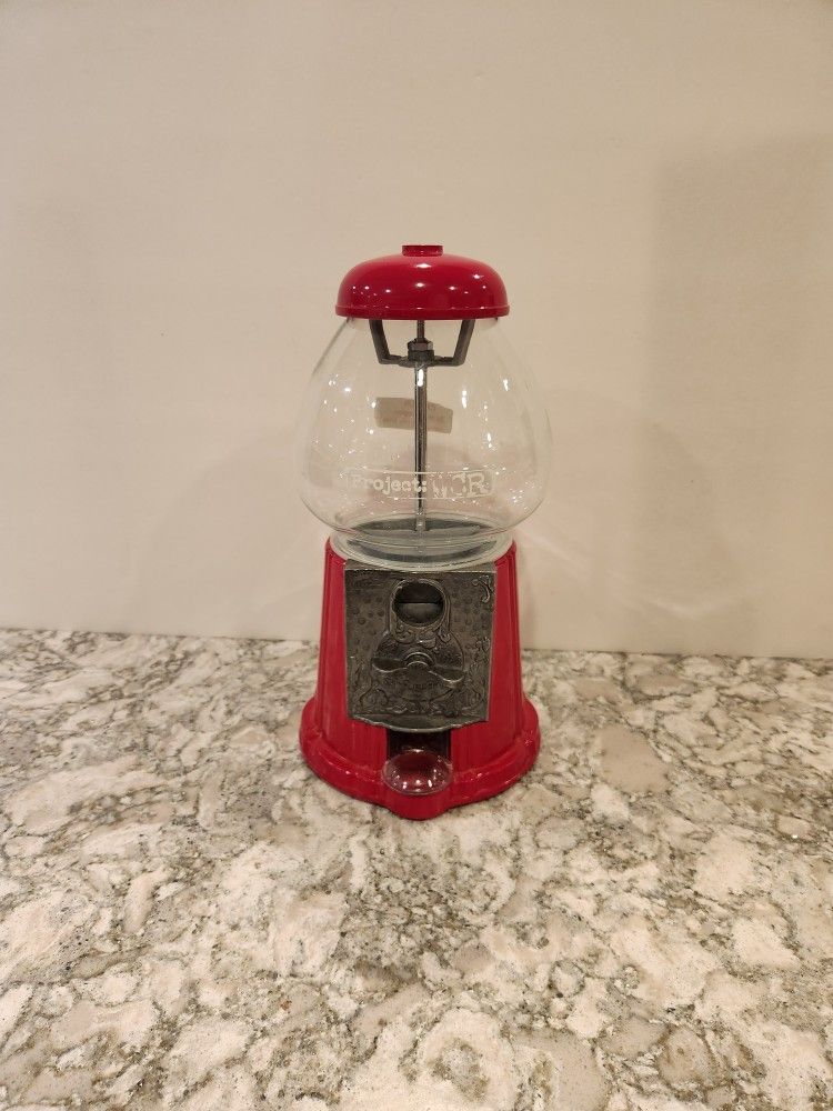 Carousel Gumball Machine, Metal and Glass 12