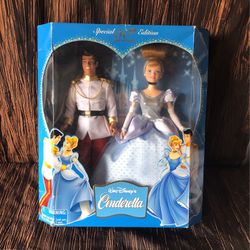 Walt Disney Cinderella And Prince Doll Set