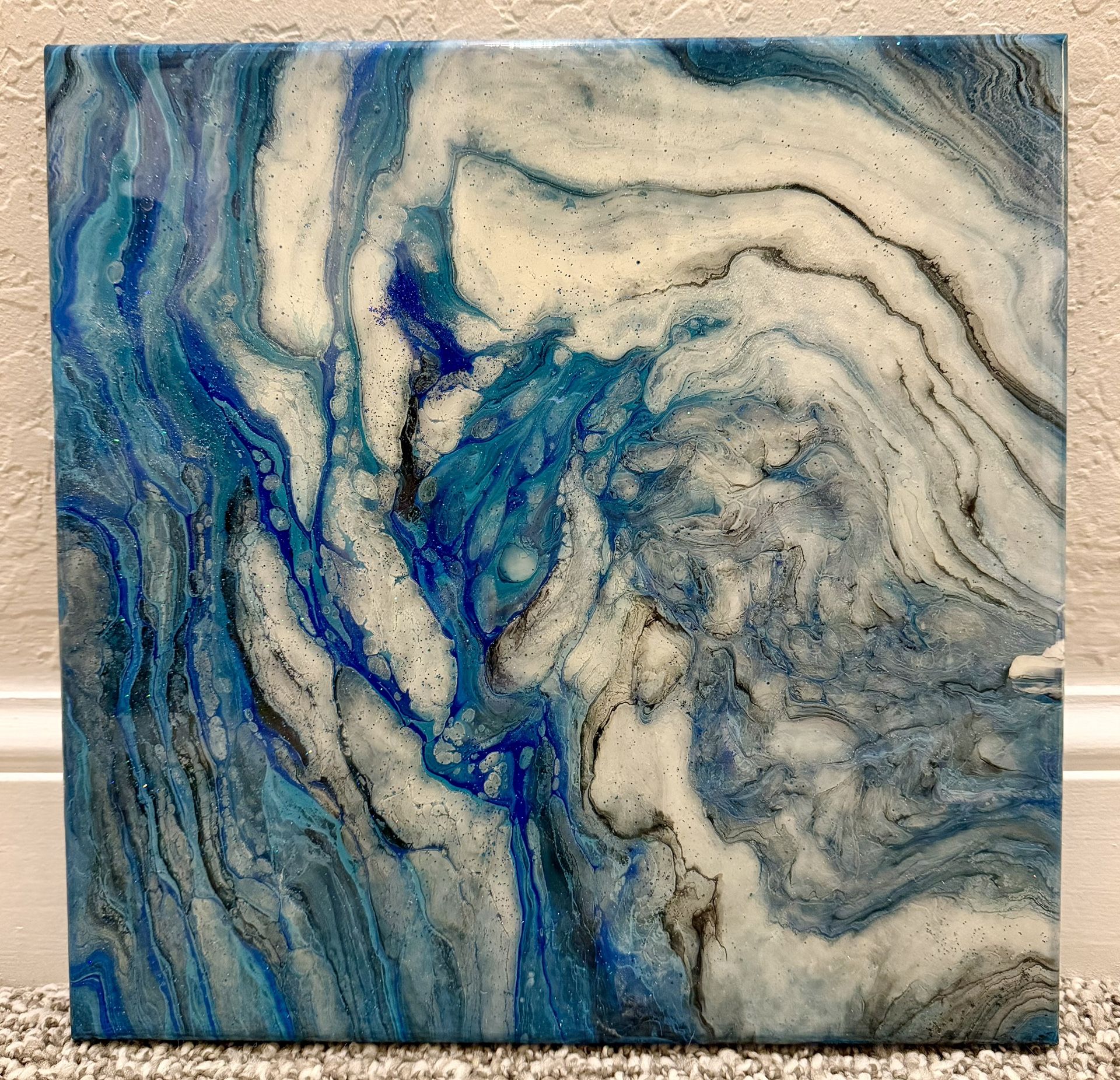 Resin Art 12” x 12”