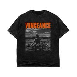 Jessie Reyez - A LITTLE VENGEANCE B&W Tee - Mineral Black LARGE