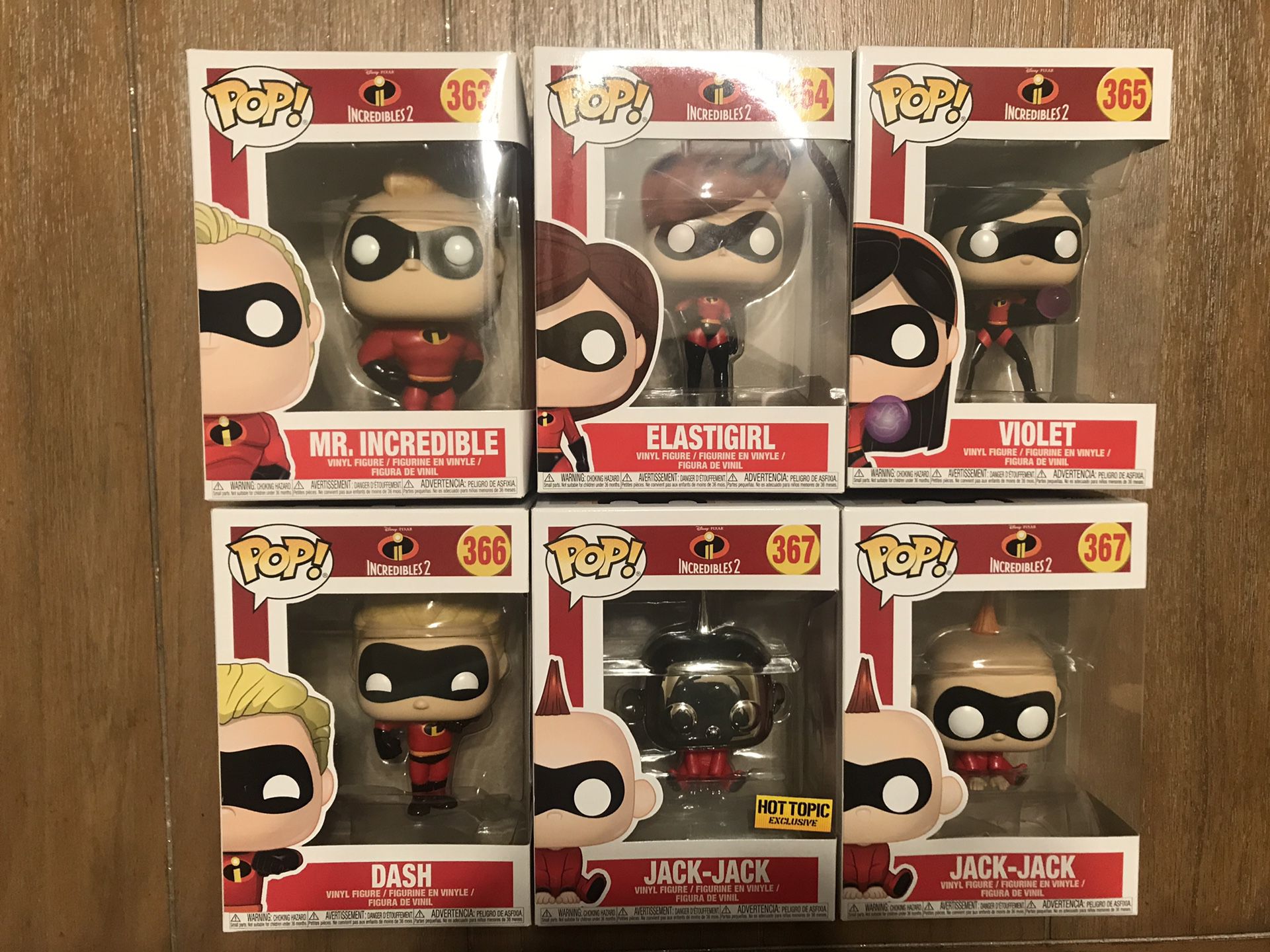The Incredibles Funko Pop Lot
