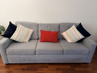 Light Gray 3-Seat Sofa – Super-clean, no pets | Living Spaces | Moving Sale